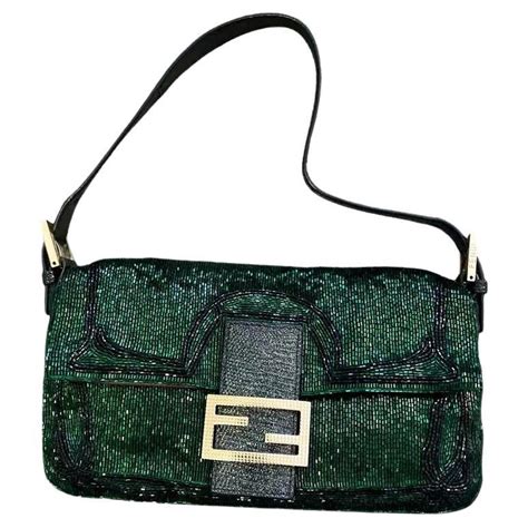 vintage beaded fendi baguette